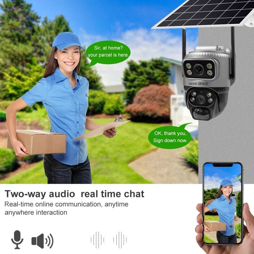 AH - VCS20-4G Solar-Powered Dual-Lens 4G Security Camera