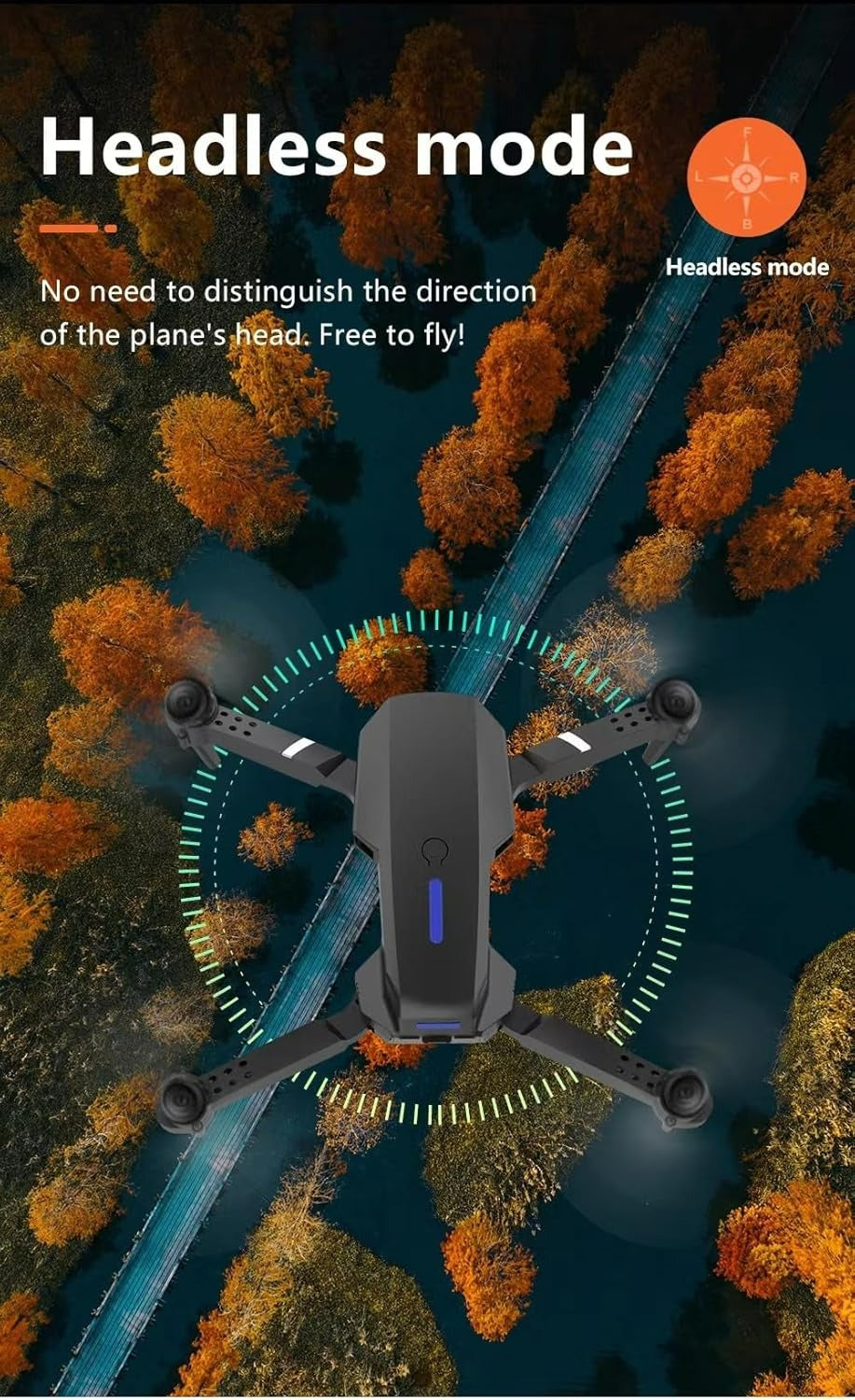 LTLCLZ Mini Drone with 1080P Dual Camera | Foldable RC Quadcopter with WiFi FPV, One-Key Takeoff, Altitude Hold, 360° Flip – Best for Kids & Beginners
