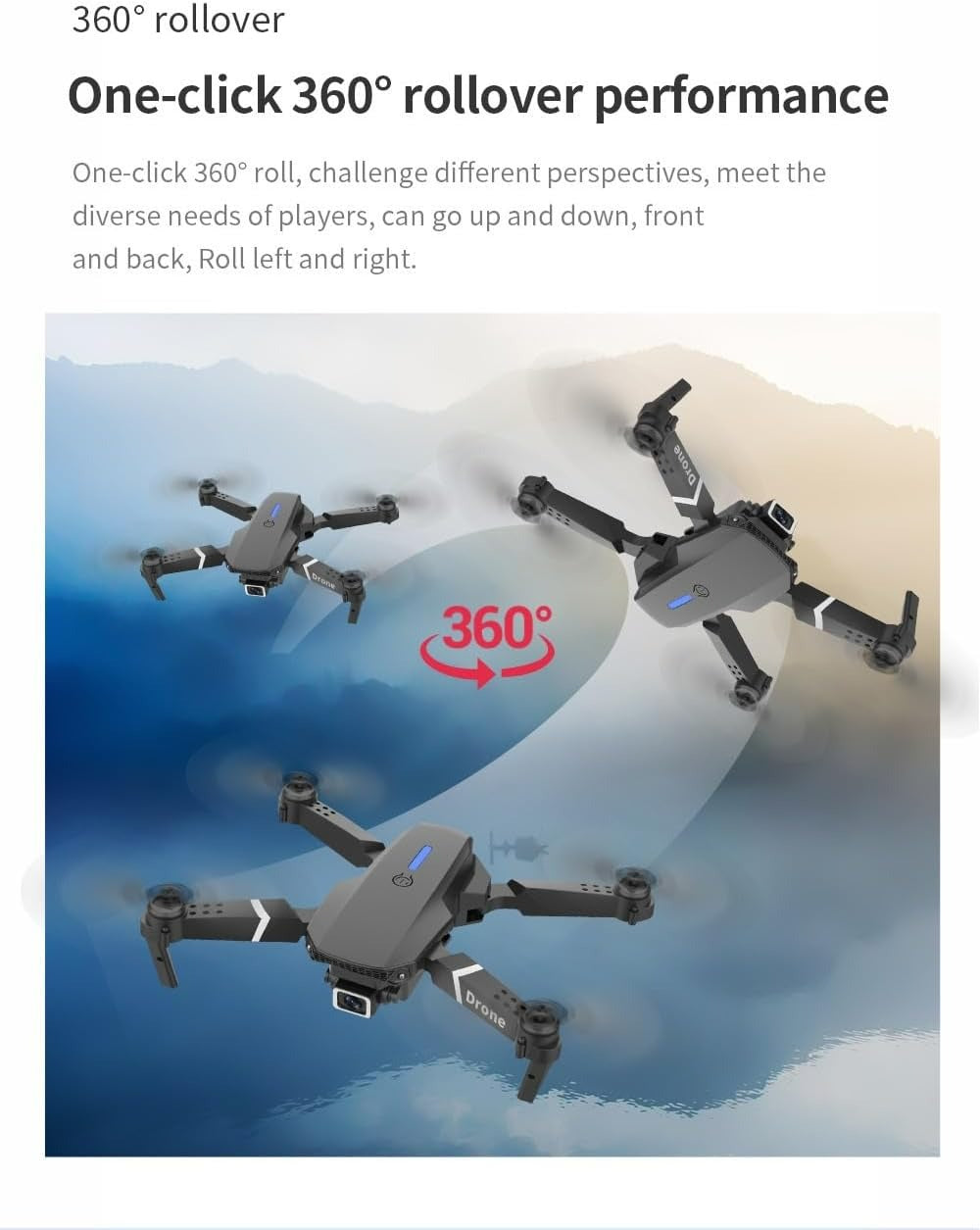 LTLCLZ Mini Drone with 1080P Dual Camera | Foldable RC Quadcopter with WiFi FPV, One-Key Takeoff, Altitude Hold, 360° Flip – Best for Kids & Beginners