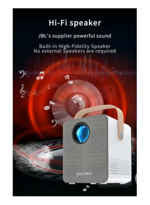 GEEK SPACE AH-CY301P Portable Mini Projector