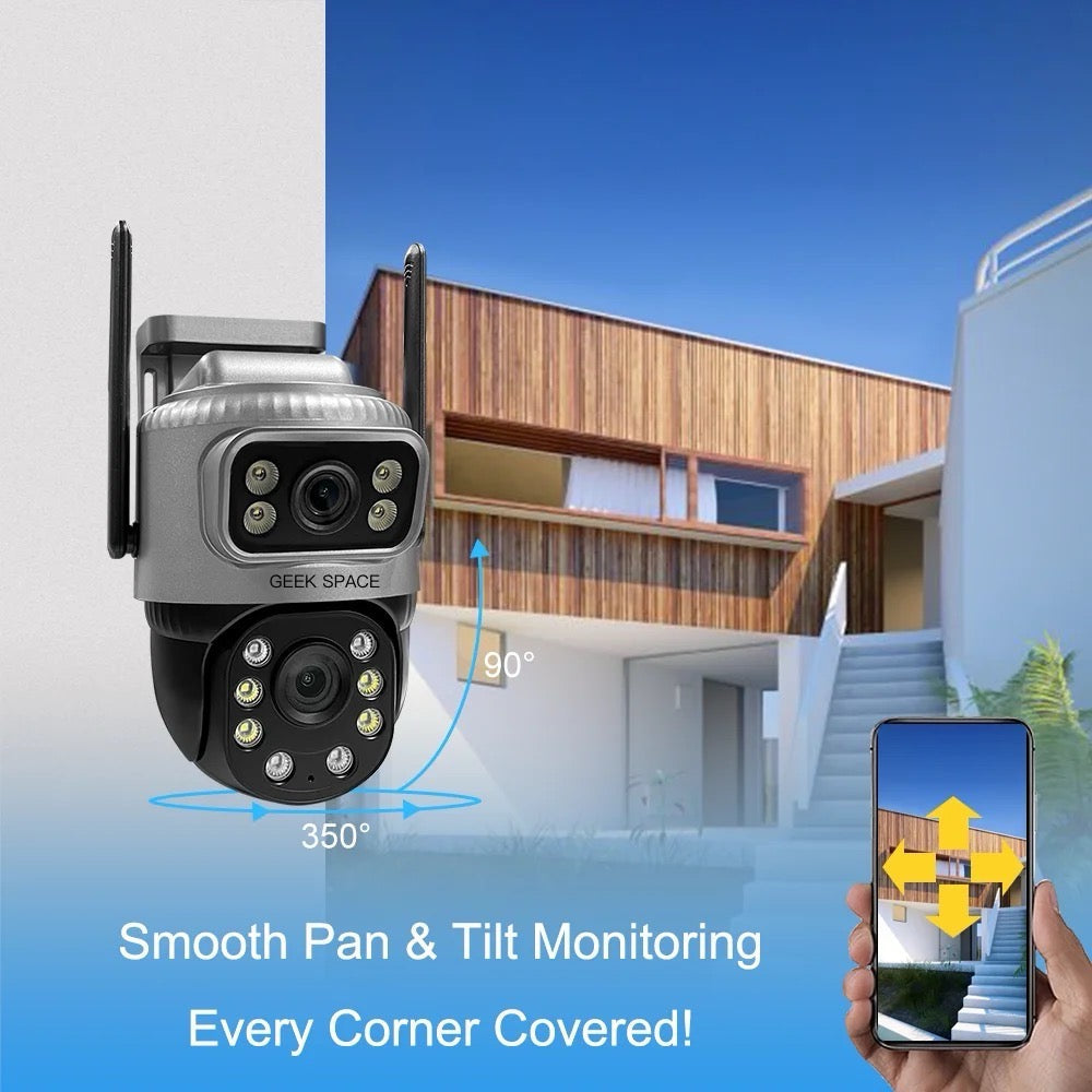 AH - GEEK SPACE VTS02-WIFI Solar Security Camera (V380 App Compatible)