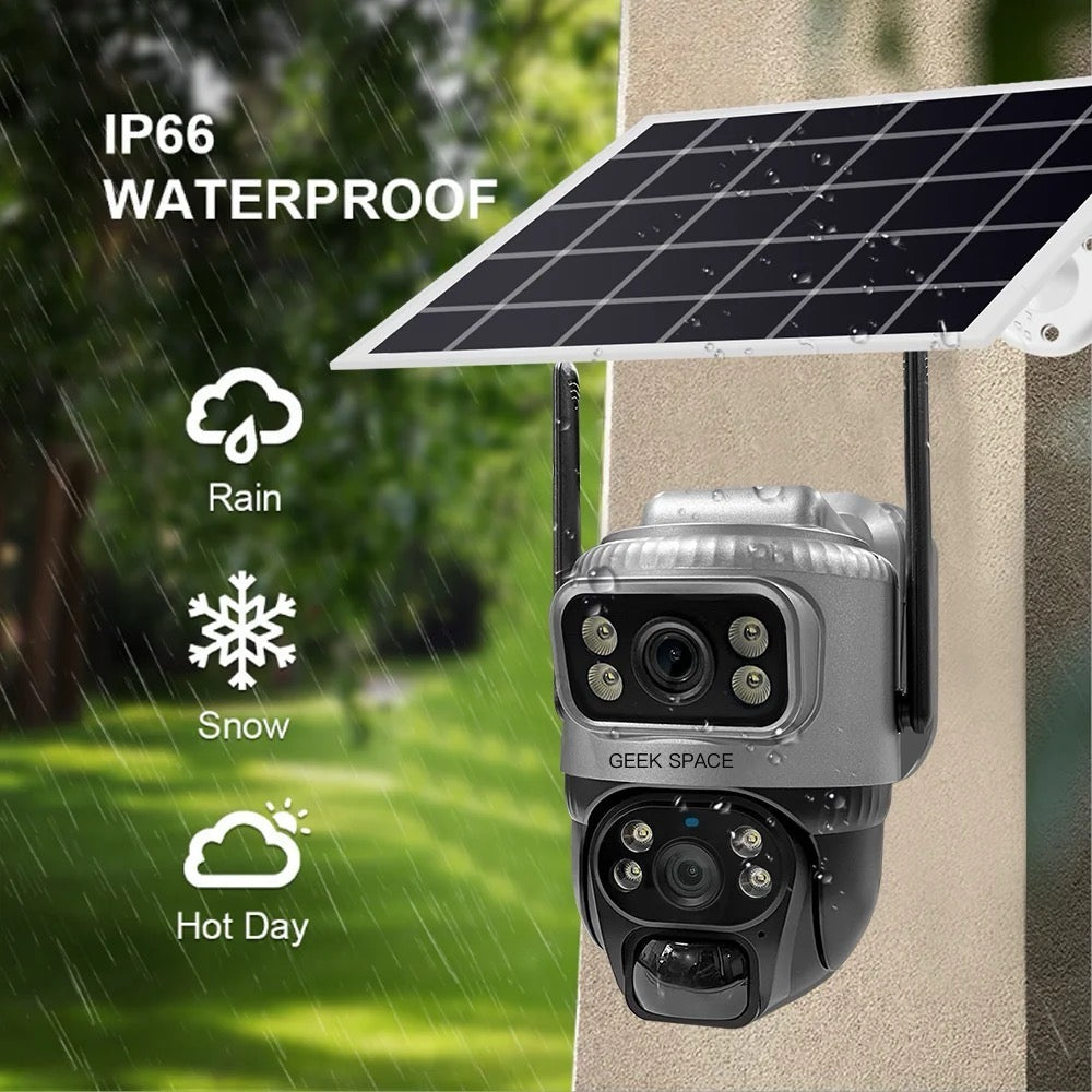 AH - VCS20-4G Solar-Powered Dual-Lens 4G Security Camera