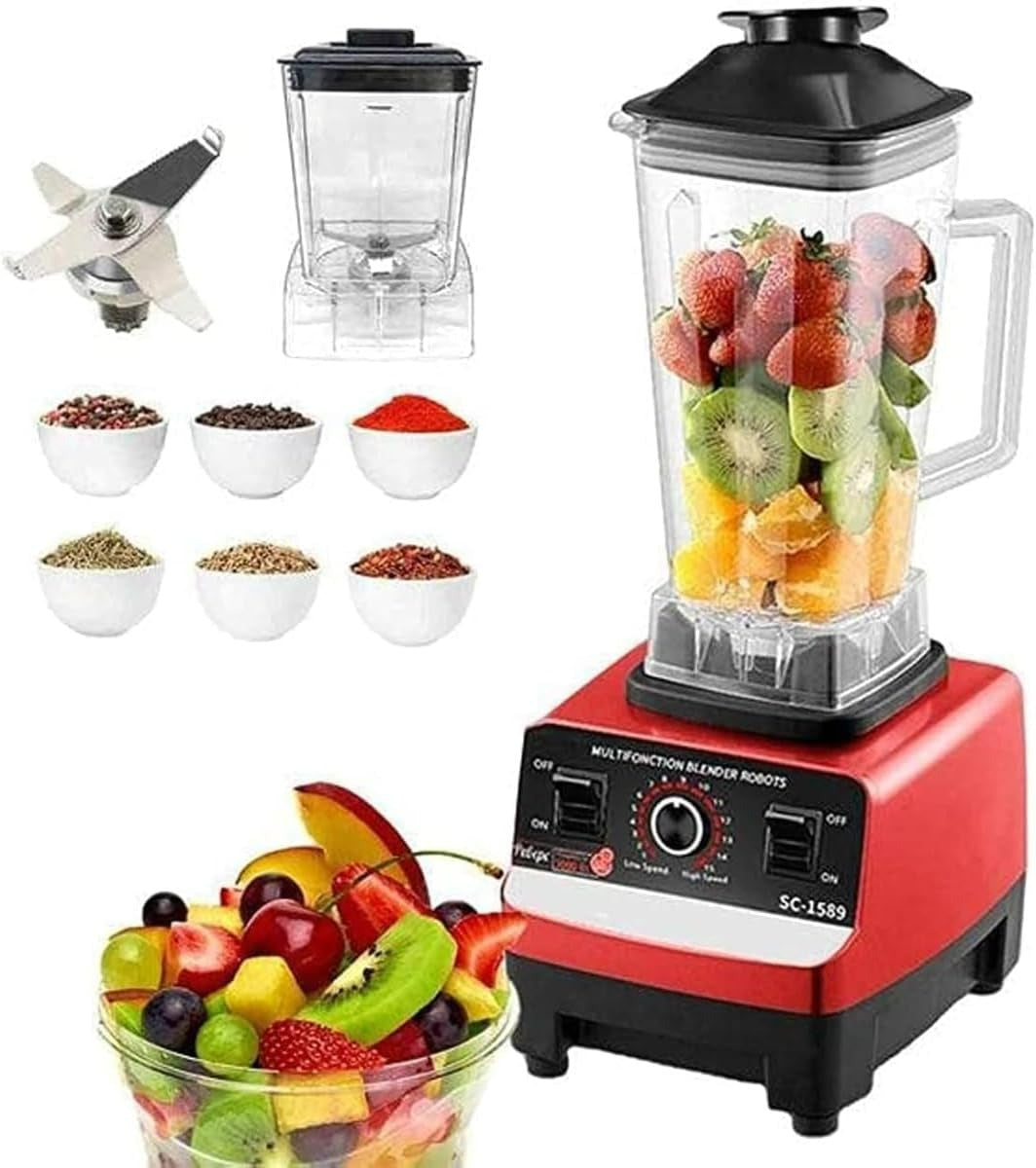 Silver Crust 4500 W Commercial Blender – 2 in 1 Juicer Mixer with 2 Jars & Dishwasher Safe Parts