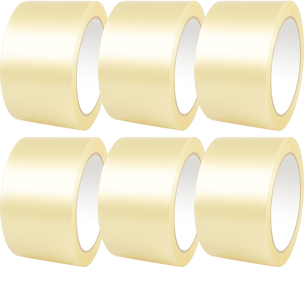 Al Hasani - Al Nafoorah 50 yards of clear packing tape, 2 inches in diameter Strong, Heavy-Duty Packaging Tape for Sealing Office Supplies, Large Postal Bags, Moving Boxes.