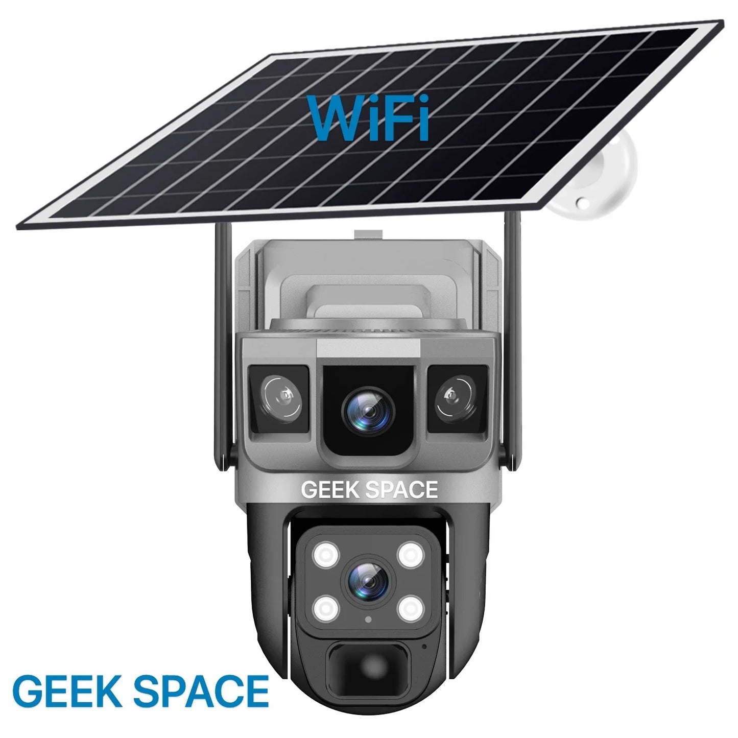 AH - GEEK SPACE Solar Powered WiFi Security Camera (Model: AH-VTS02-WIFI-CAM)
