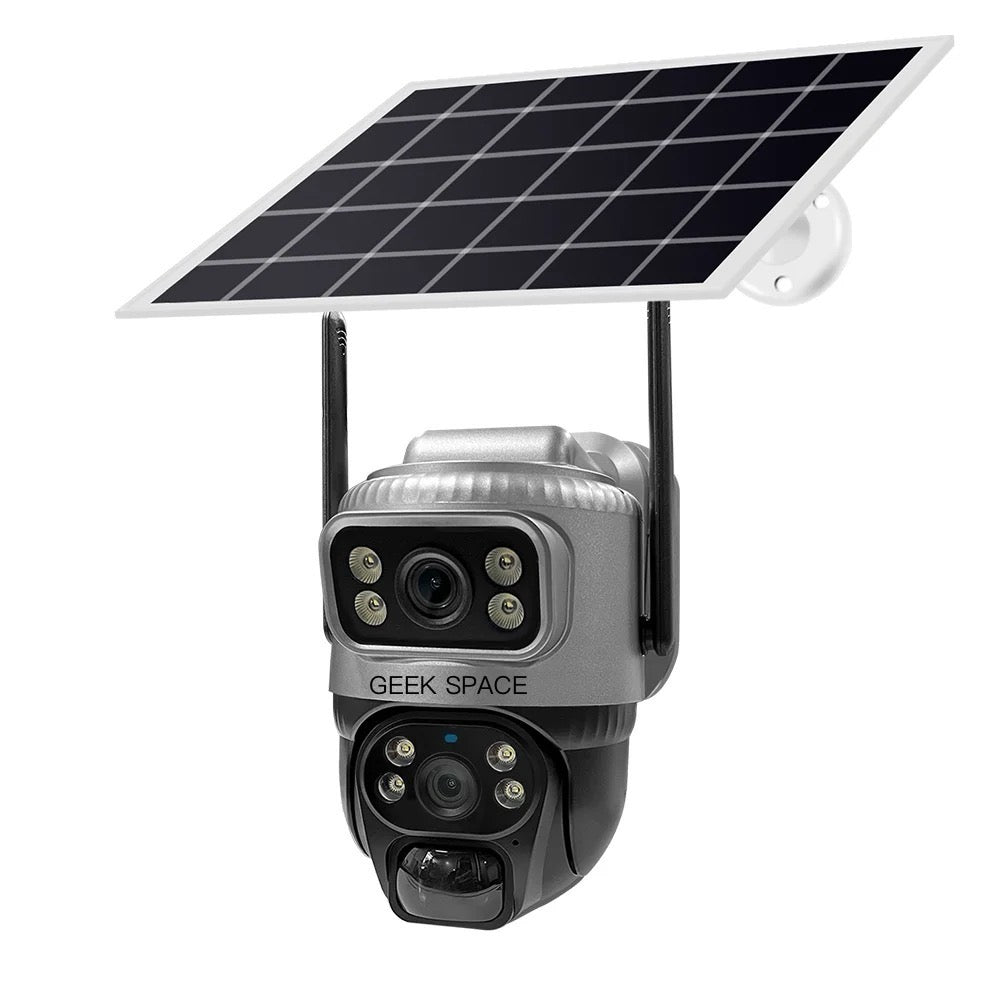 AH - VCS20-4G Solar-Powered Dual-Lens 4G Security Camera