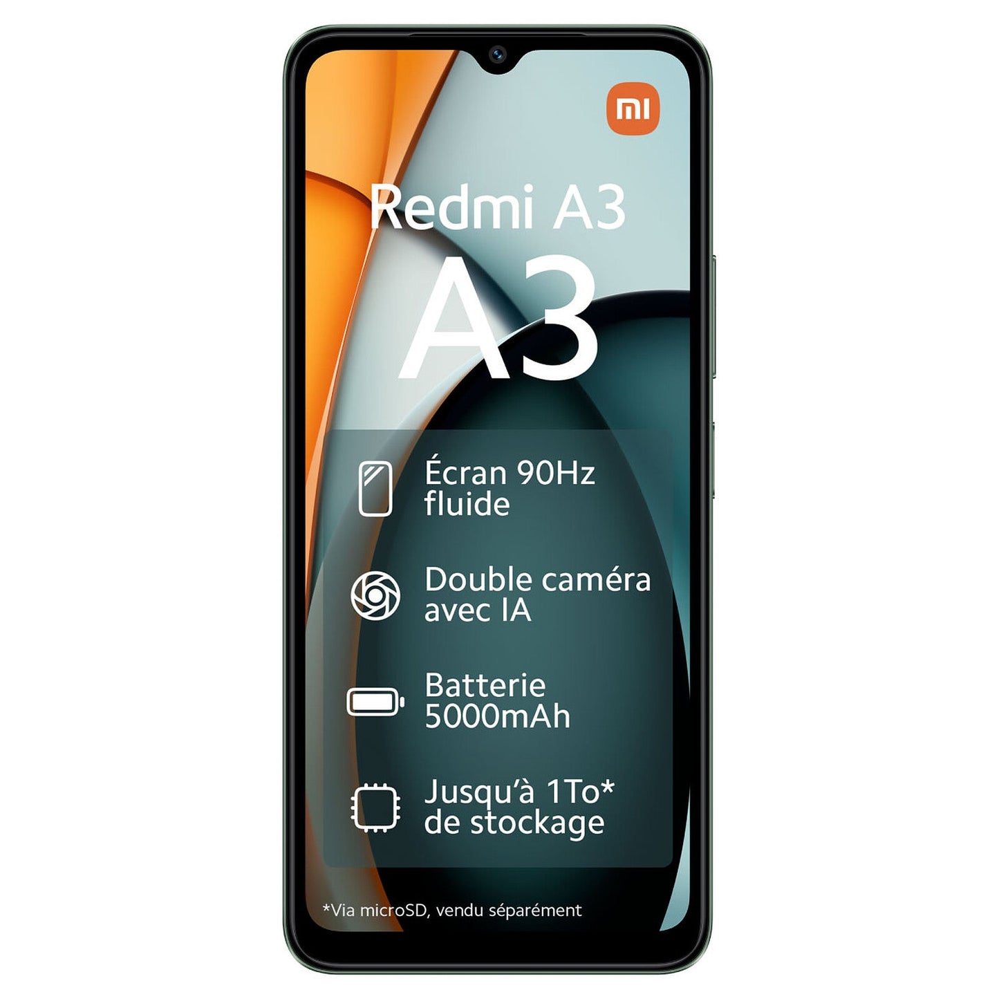 Xiaomi Redmi A3 4G Dual SIM Forest Green – 4GB RAM, 128GB Storage (Global Version)