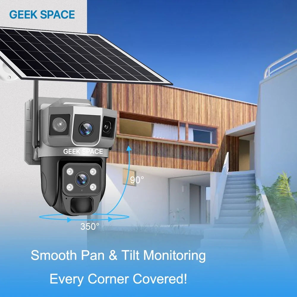AH - GEEK SPACE Solar Powered WiFi Security Camera (Model: AH-VTS02-WIFI-CAM)