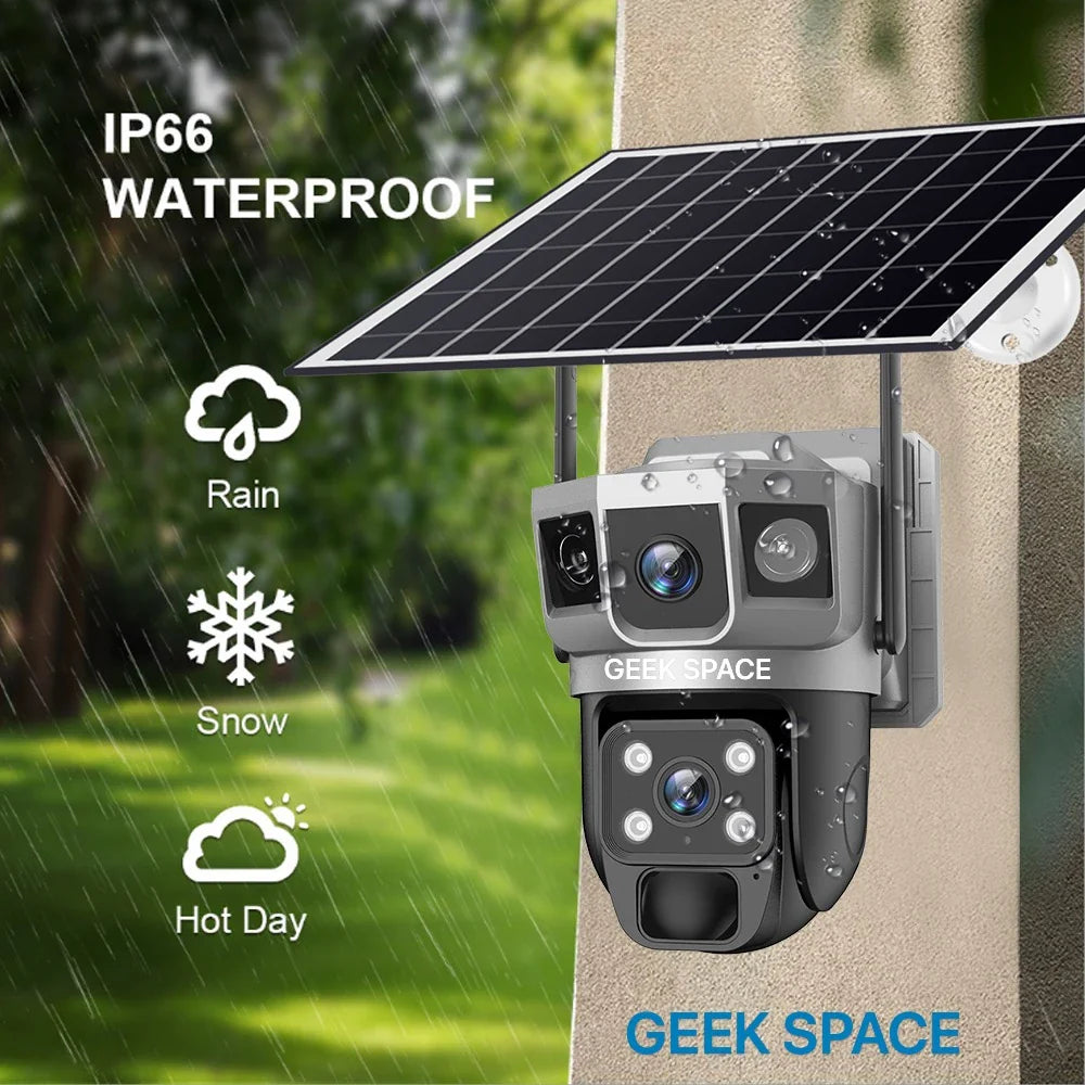 AH - GEEK SPACE Solar Powered WiFi Security Camera (Model: AH-VTS02-WIFI-CAM)