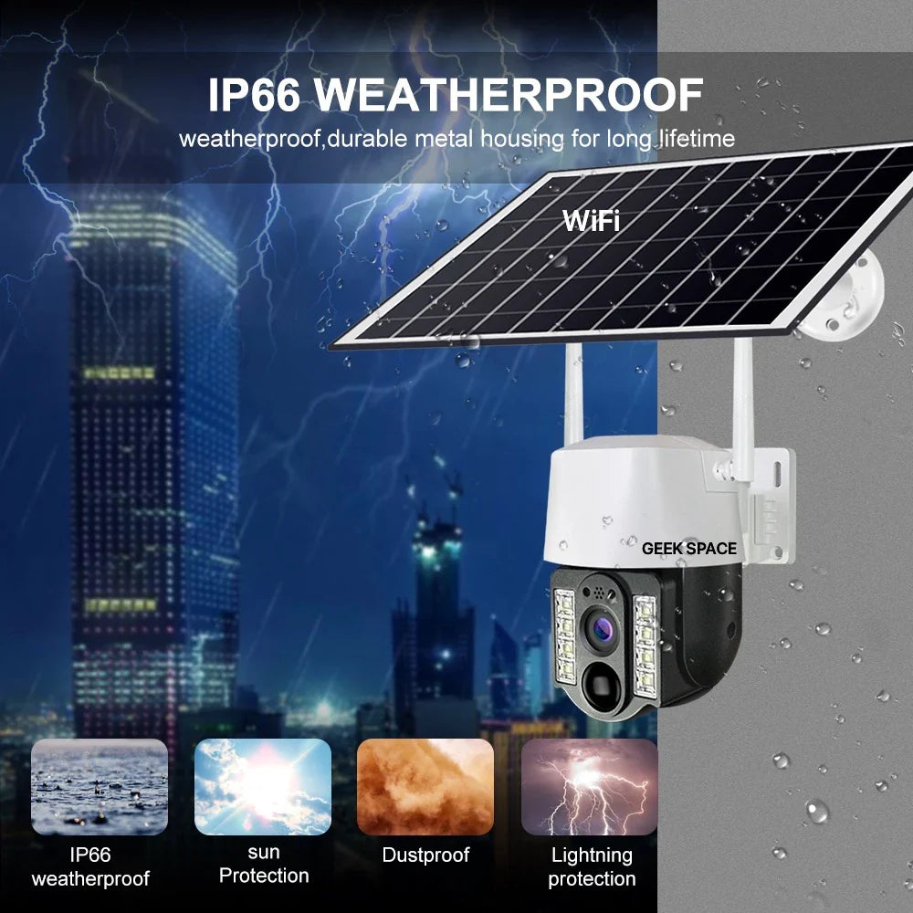 A&H Geek Space VC3-WiFi Solar-Powered Smart Surveillance Camera