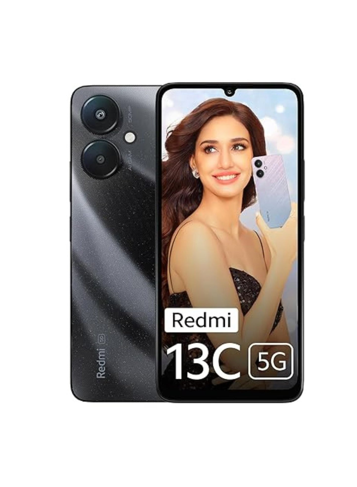 Redmi 13C (Black, 6GB RAM, 128GB Storage)