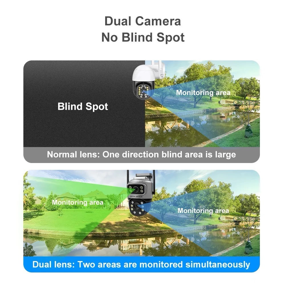 AH - VCS20-4G Solar-Powered Dual-Lens 4G Security Camera