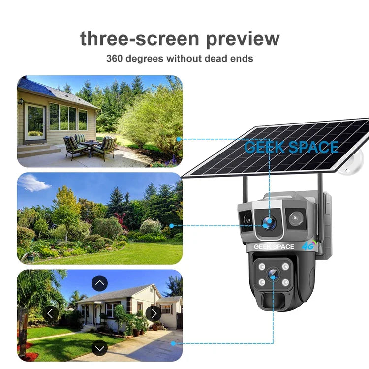 AH - Geek Space VCS02-4G-AOV Solar-Powered 4G Surveillance Camera