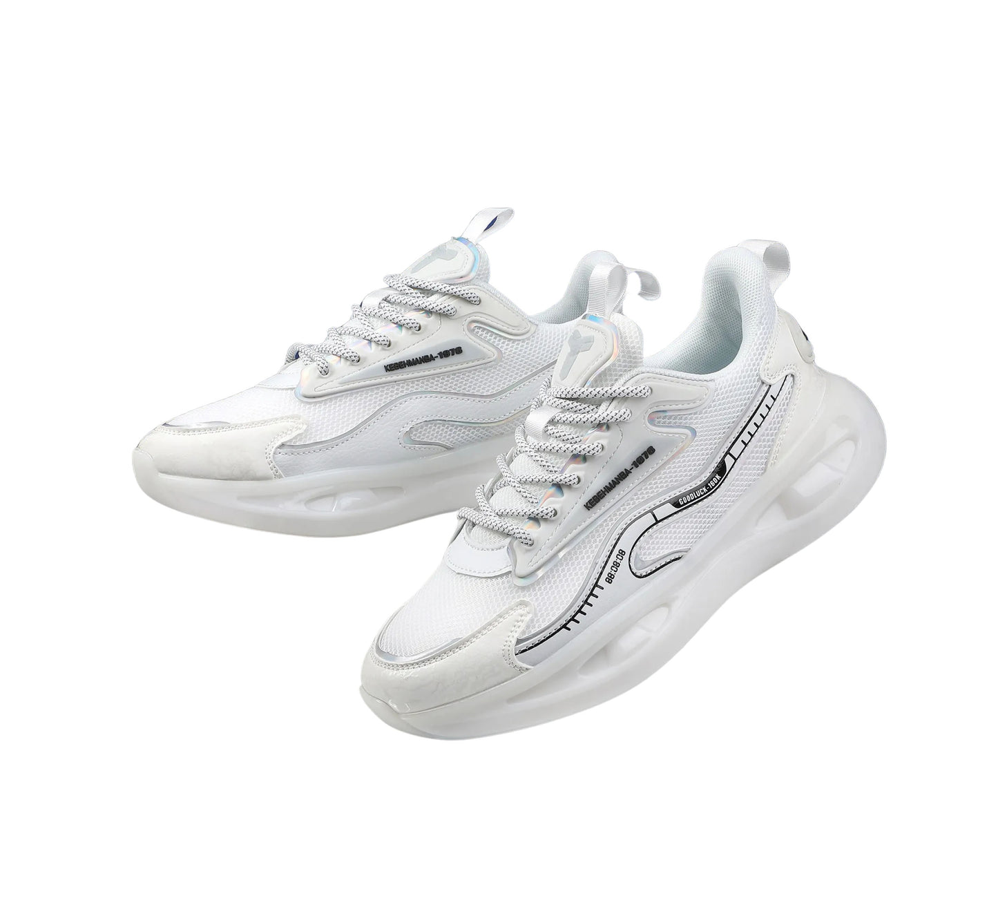 Men's Chunky Platform Sneakers - Breathable Leather, Street Style, Running & Casual Wear