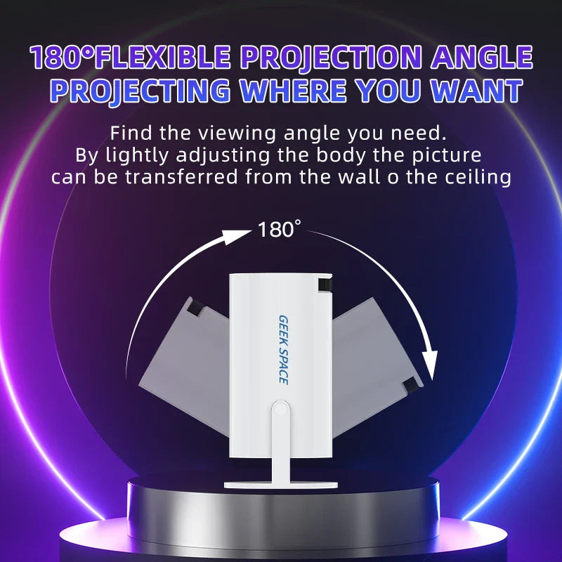 AH Gaming Projector – 2-in-1 Android 11 Smart Projector with Built-in Games and Wireless Controllers