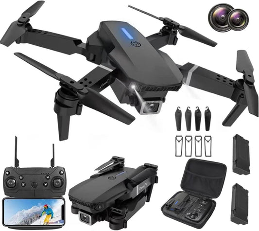 LTLCLZ Mini Drone with 1080P Dual Camera | Foldable RC Quadcopter with WiFi FPV, One-Key Takeoff, Altitude Hold, 360° Flip – Best for Kids & Beginners