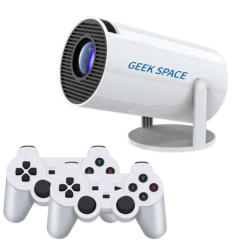 AH Gaming Projector – 2-in-1 Android 11 Smart Projector with Built-in Games and Wireless Controllers