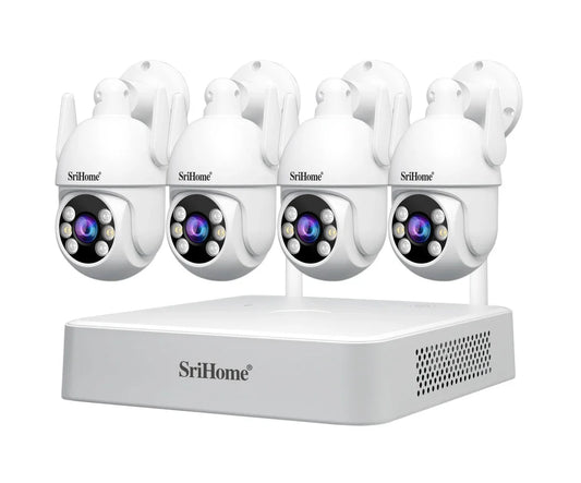 Wireless Security Camera System - 8 Channel WiFi NVR, Supports HD Cameras