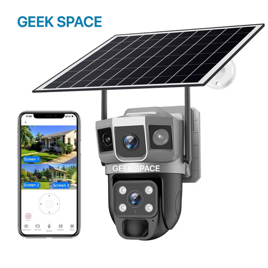 AH - GEEK SPACE Solar Powered WiFi Security Camera (Model: AH-VTS02-WIFI-CAM)