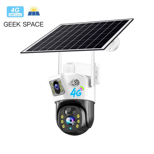 AH - Geek Space VCS09-4G Solar 4G Outdoor Security Camera with IP66 Waterproof Rating